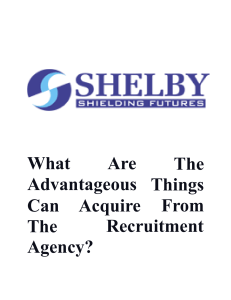 What Are The Advantageous Things Can Acquire From The Recruitment Agency