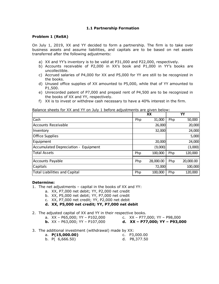 pdfcoffee-11-partnership-formation-problem-1-resa-3-pdf-free