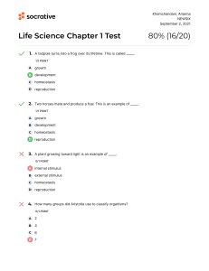 Life Science Chapter 1 Test (1)