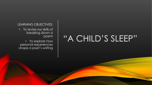 A Child's Sleep