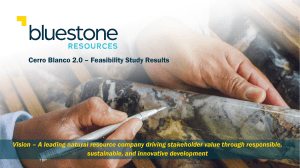 Bluestone Resources feb 25 2022 corporate-presentation