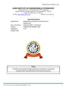 POWER ELECTRONICS LAB MANUAL