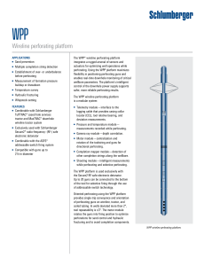 SLB Wireline Perforating Platform WPP 2014 br
