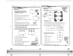 Electric circuits answers