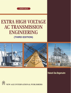 Extra High Voltage AC Transmission — By Begamudre