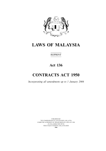Contract Act 1950