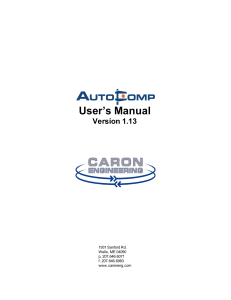 AutoComp User Manual v1.3