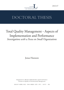 B.2  Total Quality Management