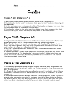 Coraline Questions by Chapter
