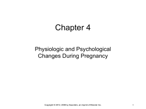 Physiologic and Psychological Changes During Pregnancy