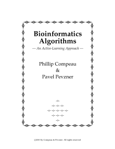 Bioinformatics Algorithms 8