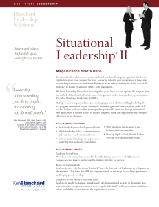 VBCSituational Leadership 2