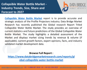 Collapsible Water Bottle Market 2020 by Manufacturers, Regions, Type, Application,  Segments, Opportunity And Forecast to 2027