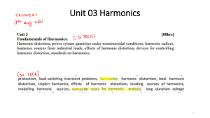 Unit 03 Harmonics