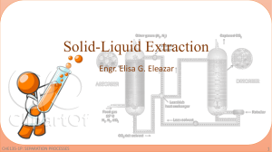 Solid Liquid Extraction