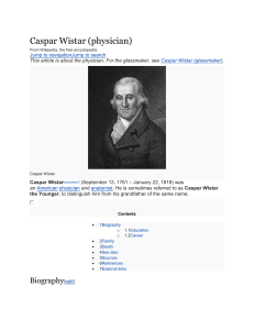 Caspar Wistar