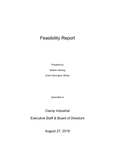 Feasibility Report - Nathan Hartwig
