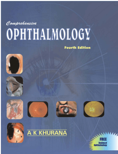 A K Khurana Opthalmology