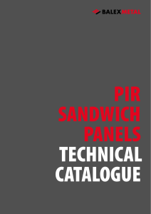 Technical Catalogue  Sandwich panels (PU) (EN)