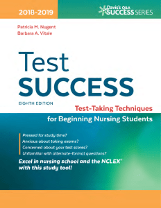 Davis' Test Success Q&A 8th Edition 2018-2019