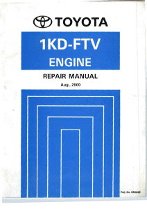 Toyota Hilux 1KD FTV Service Manual
