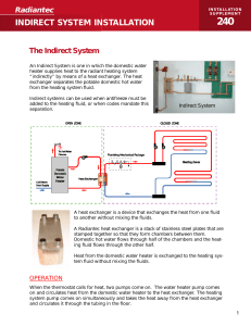 Radiantec Indirect Radiant Heat System Installation Manual