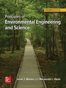 Principles of Environmental Engineering and Science by Susan J. Masten and Mackenzie L. Davis