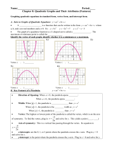 - Quadratic Graphs and Their Properties