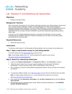 1.9.3 Lab - Research IT and Networking Job Opportunities