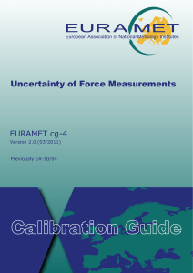 EURAMET cg-4  v 2.0 Uncertainty of Force Measurements