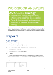 Biology AQA GCSE workbook