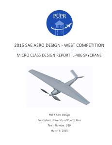SAE Aero Design 2015