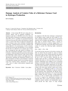 Catalyst Tube Damage Analysis: Metallurgy & Corrosion