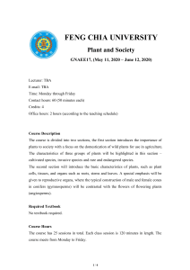 GNAEE17-Plant and Society syllabus-2020 Summer 1
