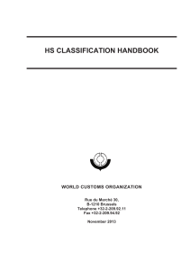 (WCO)HS CLASSIFICATION HANDBOOK 