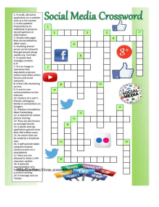 social media crossword