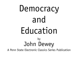 10. democracy and education by dewey