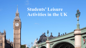 Students’ Leisure Activities in the UK