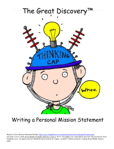 the-great-discovery-writing-a-personal-mission-statement