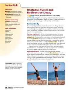 Nuclear Reactions & Radioactive Decay: Textbook Excerpt