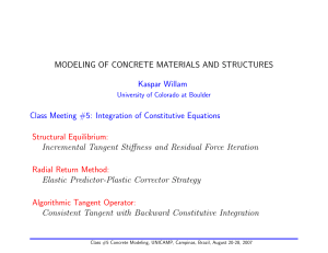 Integration of Constitutive Equations