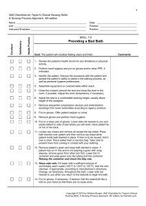 SP22 Hygiene checklist