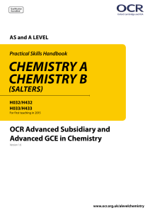 AS/A Level Chemistry Practical Skills Handbook