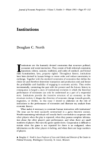 Institutions (North)