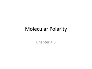 4.5 Molecular Polarity
