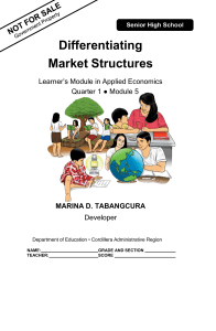 appliedecon q1 mod5 differentiating market structures