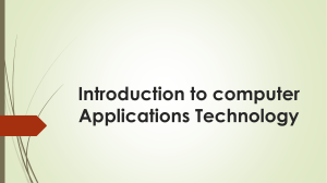 Introduction to Computers -
