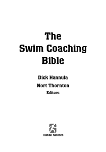 The  swim Coaching Bible I