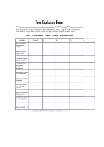 peer evaluation form