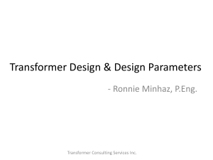 Transformer Design & Design Parameters